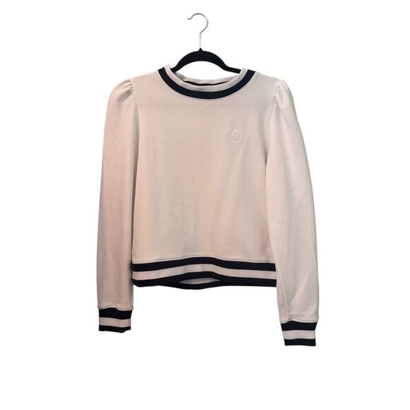 Smith & Quinn The Peggy Sweatshirt - White with Navy Stripe S - Picture 3 of 6